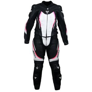 Combinaison de course en cuir pour femmes, professionnelle et personnalisée, grande taille, vêtements de sport imperméables et ignifuges - Product Image 6