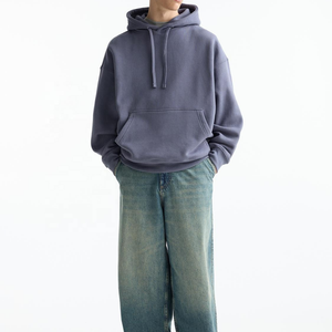 Sudadera con Capucha Extra Grande para Hombre, Color Lila Francés, Forro Polar Térmico de Invierno con Bolsillo con Solapa y Cuello con Capucha, Talla XL, Precio al por Mayor - Product Image 4