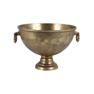 Vintage Silver Plated Champagne <b>Cooler</b> Bowl With Designer Embossed Extra Large Metal Wine Bucket Ice Serving Piece Barware - Product Image 3