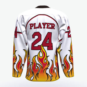 Maillot de hockey sur glace pour homme Squf Sports - Mélange polyester/coton, impression numérique, logo personnalisé du nom de l'équipe, anti-UV, séchage rapide - Product Image 6