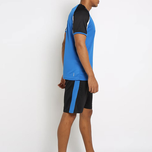 Nouvel ensemble décontracté d'été pour homme : T-shirt à manches courtes et short, personnalisable avec logo, respirant, séchage rapide, 100 % coton - Product Image 4