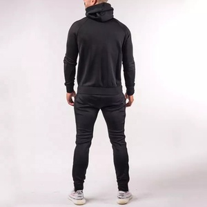 Customiser votre Logo Slim Fit hommes survêtements noirs vêtements de sport - Product Image 2