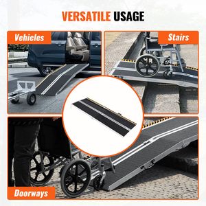 Rampa Plegable de Aluminio Antideslizante para Scooter de Movilidad, Portátil, con Capacidad para 800 Libras (8 Pies), Rampa Plegable para Sillas de Ruedas - Product Image 6