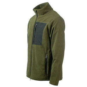 New 100% Polyester Men's Fleece Sports Jacket with Breathable Embroidery Stripe Design Custom Logo Option Wholesale Available - Product Image 6