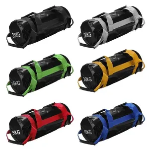 Sacs de frappe en cuir durables pour la maison et la salle de sport, sacs de sable lestés pour l'entraînement, équipement de fitness avec remplissage de sable - Product Image 1