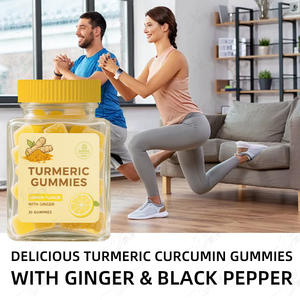 Gomas de curcumina, extracto de cúrcuma, comodidad articular antiinflamatoria, OEM ODM, Etiqueta Privada, fábrica de suplementos de hierbas - Product Image 3