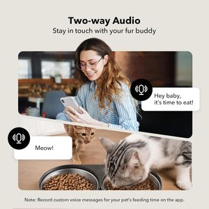 เครื่องให้อาหารแมวอัตโนมัติ PETLIBRO สำหรับแมวสองตัว พร้อมกล้อง 1080P และระบบมองเห็นในเวลากลางคืน - Product Image 3