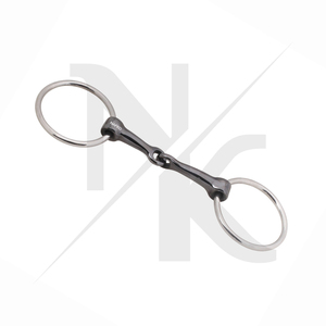 Anillo suelto de diseño personalizado al por mayor, mordaza de doble articulación de acero inoxidable para caballo, equipo ecuestre, calidad de exportación, brida OEM - Product Image 3