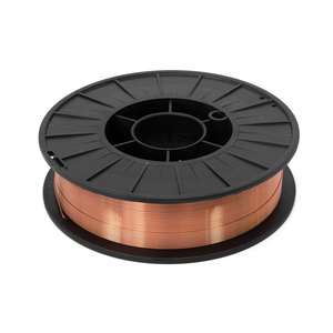 Alambre de soldadura sólido de acero AWS ER70S-6, recubierto de cobre, con protección de gas, diámetro de 0.8-1.6 mm, 3 años de garantía, ¡en oferta! - Product Image 1