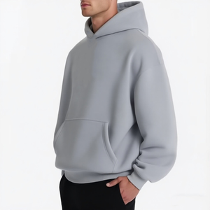 Sudadera con Capucha para Hombre, Tallas Grandes, Oversize, 100% Algodón, Antiarrugas, Estilo Urbano, con Estampado Personalizado, Venta al Por Mayor - Product Image 2
