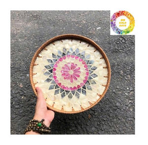 ถาดหวายทำมือสำหรับตกแต่งบ้านอย่างมีสไตล์ จัดระเบียบโต๊ะกาแฟ และตกแต่งภายใน - Product Image 3