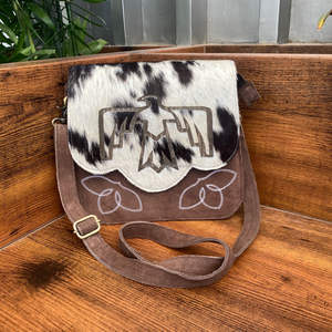 Nouveaux sacs à bandoulière en cuir suédé marron gravés au laser personnalisés pour femmes sacs à main de créateur en cuir de vachette - Product Image 2