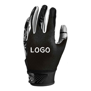 Gants de football américain pour hommes avec logo personnalisé et couleur unie, séchage rapide, gants de football américain tendance - Product Image 1