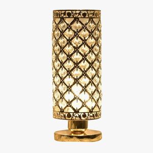 Porte-bougie en métal et cristal de luxe avec un design moderne élégant pour la décoration de centre de table de mariage - Product Image 1