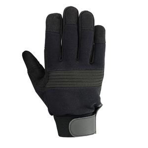 Gants de course à doigts entiers, rouge et noir, en PU, antidérapants, pour motocross en extérieur, unisexes, avec fermeture auto-agrippante, gants de mécanicien - Product Image 5