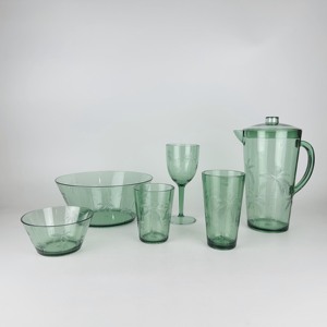 Gobelet en plastique d'extérieur de 18 oz, design élégant palmier, style vintage, vaisselle haut de gamme pour fêtes et usage domestique - Product Image 4