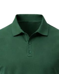 Camiseta Polo de Algodón Verde Oscuro Personalizada para Hombre, Corte Clásico, Manga Corta, Ropa Casual de Verano, Logotipo Personalizado, Fabricante OEM, Suministro al por Mayor - Product Image 5
