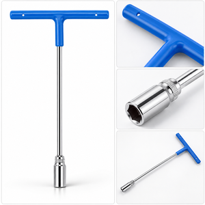 Clé à douille à poignée en T robuste avec tige en acier chromé, tournevis de précision pour réparation et entretien automobile - Product Image 2