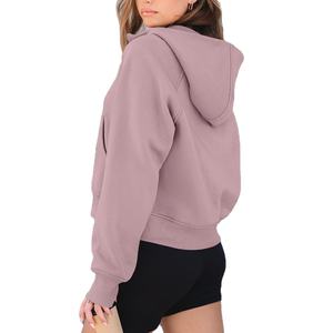 Sweats à capuche tricotés écologiques personnalisés de haute qualité doux décontracté Streetwear respirant goutte épaule chiffres avant hiver à capuche - Product Image 2