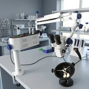 Microscopio Dental Tarun Enterprises con Aumento de 20-60x, Eléctrico, Certificado CE Clase I, Construcción Metálica - Product Image 1