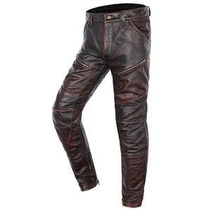 SMART SHINE ENTERPRISES Pantalon en cuir premium pour homme, coupe droite classique, poids moyen, doux, durable, confortable, décontracté, hiver - Product Image 2