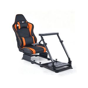 Soporte de Volante de Carreras de Doble Riel y Doble Brazo, Soporte de Volante para Simulador de Alta Resistencia Compatible con Logitech G25 G27 G29 G920 G923 - Product Image 1