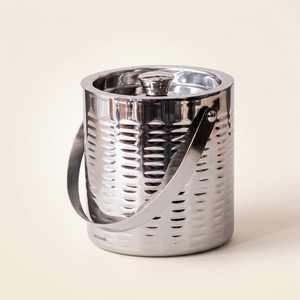 Trending Double Wall Stainless Steel Insulated Ice <b>Bucket</b> <b>With</b> <b>Lid</b> And Ice Tongs Modern Portable Wine Champagne Cooler Barware - Product Image 4