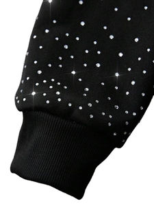 Sudadera con Capucha Unisex de Forro Polar 100% Algodón con Pedrería de Cristal, Diseño Brillante, Ecológica y Transpirable para Venta al por Mayor - Product Image 4