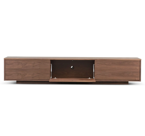 Modern Minimalist Solid Teak <b>TV</b> <b>Stand</b> Media Console Cabinet with Flip Down Door Storage Entertainment Center Furniture - Product Image 3