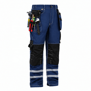 Pantalones de Seguridad Impermeables de Alta Visibilidad con Múltiples Bolsillos y Reflectantes ANSI Clase 3 para Hombre, Marca TESSUTO, con Logotipo Personalizado, Industriales - Product Image 1