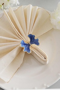 Anillo de Servilleta de Metal Azul con Forma de Mariposa para Decoración de Fiestas en Casa, Elegante Decoración de Mesa de Comedor e Idea de Regalo de la India - Product Image 3