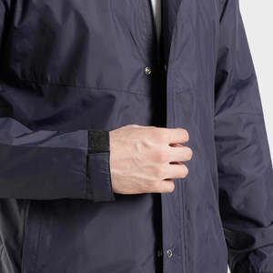 Latest 2025 Winter Hooded Windbreaker <b>Jacket</b> OEM High Quality Waterproof Polyester Quarter-Zip Front Logo Streetwear Print - Product Image 5