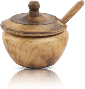 Azucarero de Madera de Diseño Moderno, Vajilla de Primera Calidad, Azucareros y Saleros Únicos para Cocina y Hogar - Product Image 1