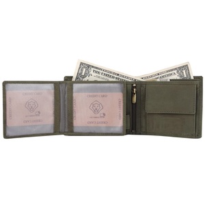 Excellent Quality <b>Men</b> Leather <b>Wallet</b> Purse with Secure <b>Card</b> Storage, Soft Genuine Leather for Business and Travel Use For Sale - Product Image 6