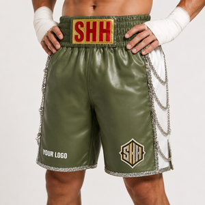 Shorts de combat MMA unisexes à séchage rapide, extensibles, imprimés numériquement, 100% polyester, tissu 160g, vêtements de sport pour boxe et Muay Thai - Product Image 1