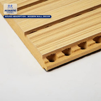 Panneau acoustique rainuré en MDF ignifuge de qualité acoustique, panneau mural absorbant le son pour les projets de salles de classe et d'auditoriums