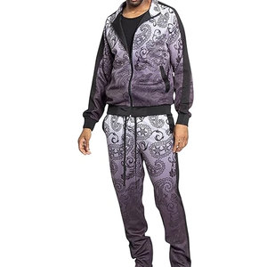 Custom Logo Printed <b>Plus</b> <b>Size</b> Men Tracksuit <b>Set</b> Acid Wash Winter Cotton Hoodie <b>Jogger</b> 2-Piece Breathable Streetwear Sportswear - Product Image 1