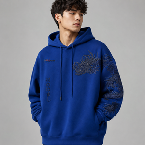 Sudadera con capucha extragrande para hombre de alta calidad, corte holgado y relajado para un estilo moderno, uso diario y actividades al aire libre. - Product Image 5