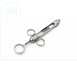 Jeringa Quirúrgica Dental Al Mida, Manual, de Acero Inoxidable, Certificación CE, Instrumento de Clase II, Garantía de por Vida, para Limpieza y Relleno - Product Image 3
