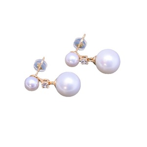 Boucles d'oreilles en perles rondes blanches de 11-12 mm de Zhuji Danshui, argent 925 avec une forte brillance et des défauts discrets, accessoire de mode élégant - Product Image 5