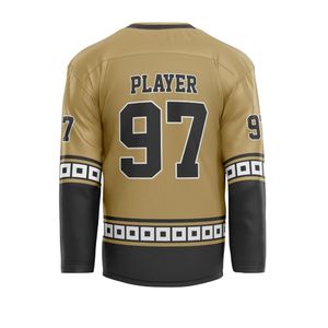 Maillots de hockey sur glace personnalisés par sublimation de 280 grammes, uniformes d'équipe américains en gros pour les écoles et les clubs de ligues, lot en vrac - Product Image 3
