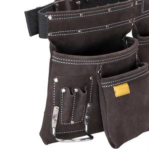 OEM Service Latest Design Reusable <b>Leather</b> <b>Tool</b> Bag / Top Quality Customized Logo Genuine <b>Leather</b> <b>Tool</b> Bag - Product Image 3