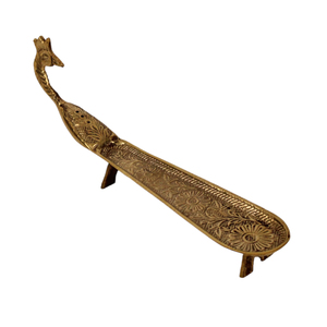 Brûleur d'encens Paon, porte-encens en métal fait main, support d'aromathérapie pour la maison, porte-encens décoratif en métal - Product Image 4