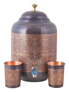 Distributeur d'eau potable écologique à double paroi en cuivre avec robinet en laiton durable pour usage quotidien – Achetez directement auprès du fournisseur - Product Image 5