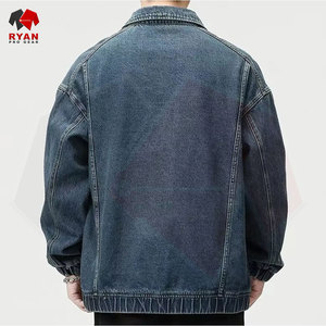 เสื้อแจ็คเก็ตยีนส์ผู้ชายติดกระดุมด้านหน้า ออกแบบเองได้ รับผลิตแบบ OEM ODM สไตล์คลาสสิก แฟชั่นลำลอง - Product Image 5