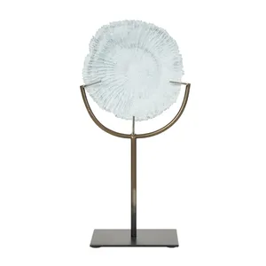 Escultura Moderna Abstracta de Aluminio Chapado en Oro, Hecha a Mano, en 3D, con Forma de Animal, para Decoración de Interiores de Bodas - Product Image 5
