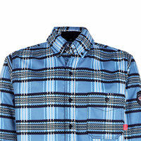 Camisas de Trabajo para Soldador, Resistentes al Fuego, Ropa de Soldador 100% Algodón, Camisas de Manga Larga Resistentes al Fuego FRC