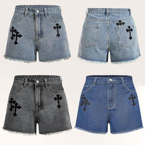 Shorts en jean tendance pour femmes, style streetwear, vente en gros, marque privée, livraison rapide pour les acheteurs américains - Product Image 4