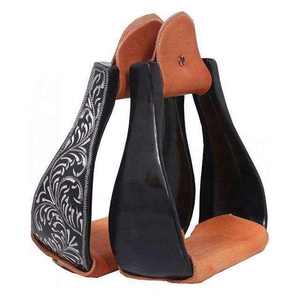Estribos de Aluminio con Almohadilla de Cuero y Superficie Texturizada para Uso Ecuestre, Estribos Ecuestres con Superficie Texturizada, Duraderos para Montar a Caballo - Product Image 6