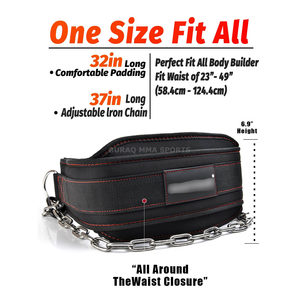 เข็มขัดยกน้ำหนักสำหรับการฝึกซ้อมในยิม เข็มขัดพยุงรับน้ำหนักสำหรับมืออาชีพ โดย BURAQ MMA SPORTS - Product Image 1